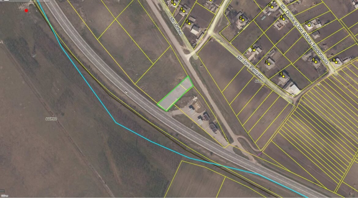 Teren strategic 13.4 ari – Prima linie, Traseul Chișinău-Bălți (Cișmea, Orhei).